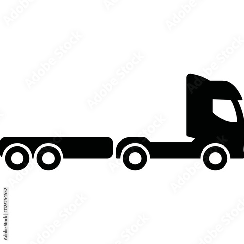 Wallpaper Mural Simple vector icon heavy truck Torontodigital.ca