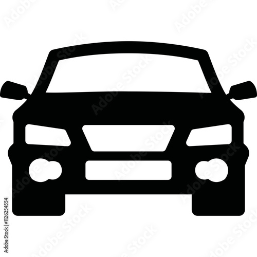 Simple vector icon car