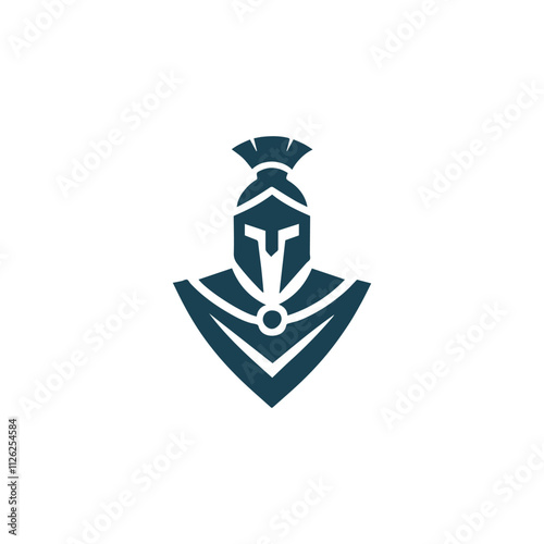 Minimalist spartan logo