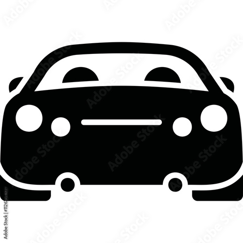 Simple vector icon car