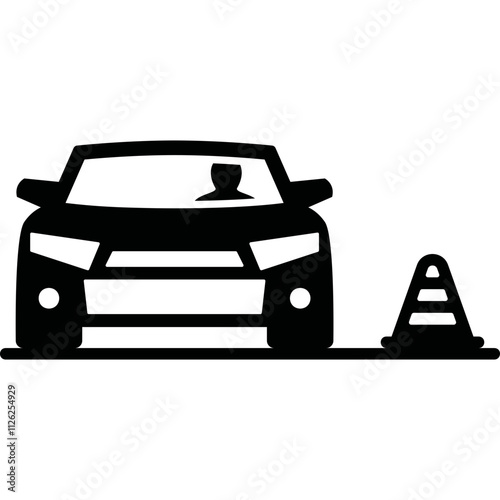 Simple vector icon car