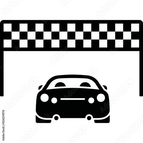 Simple vector icon car
