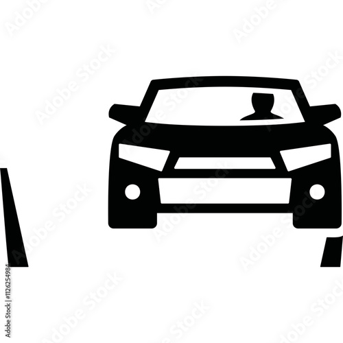 Simple vector icon car