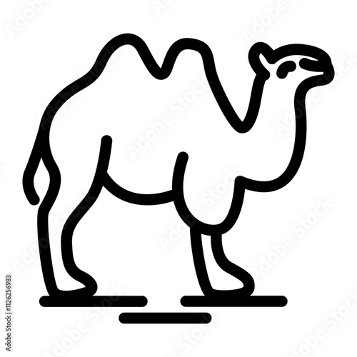 Camel line icon