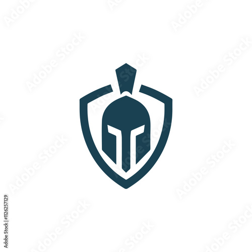 Minimalist spartan logo