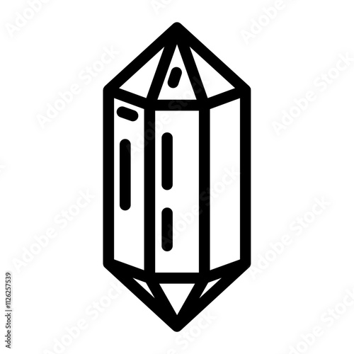 Cristal Diamond line icon