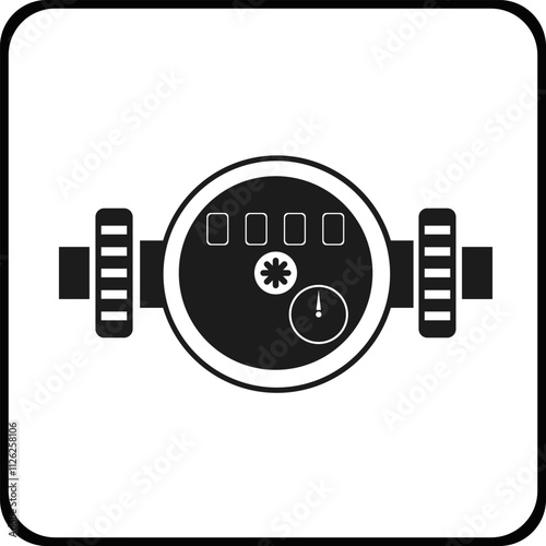 The icon of the water meter.