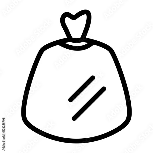 Garbage Bag line icon