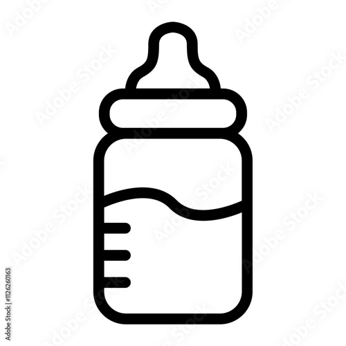 Milk Teat Bottle line icon