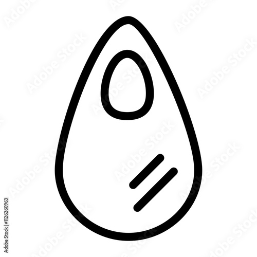 Plastic trash line icon