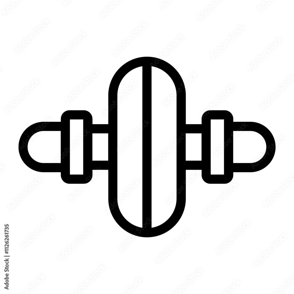 Roller Plate line icon Roller Plate line icon
