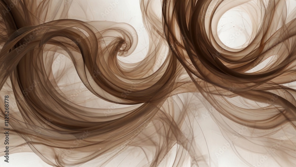 Hypnotic swirl of ethereal silk dance in warm tones Hypnotic swirl of ethereal silk dance in warm tones