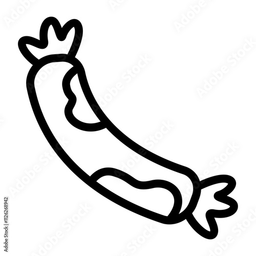 Sausage Cow line icon