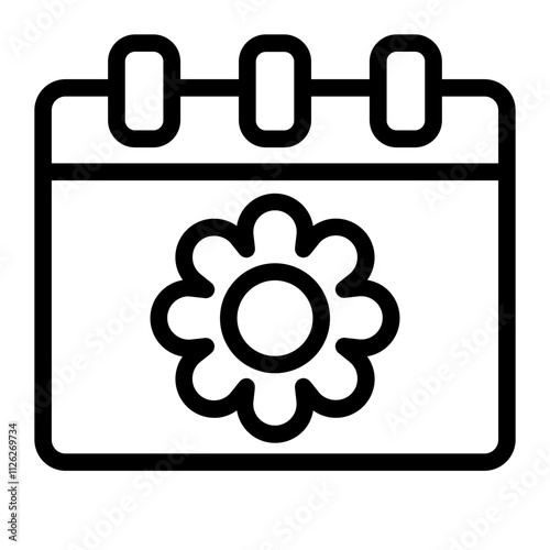 Springtime line icon