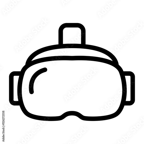 Simulator Vr line icon