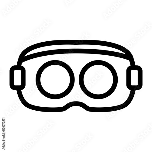 Movie Vr line icon