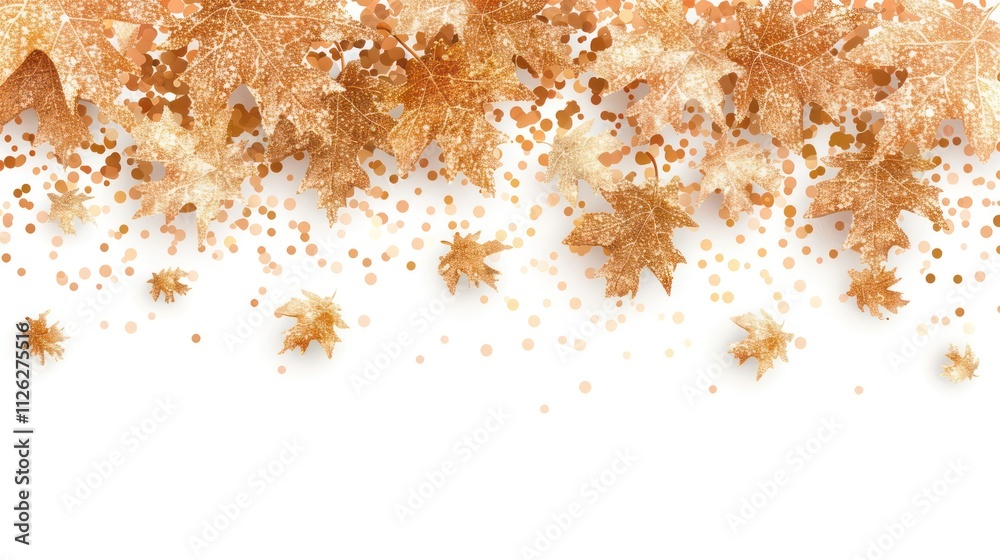 Beautiful golden autumn leaves background and copy space, perfect for seasonal designs and uplifting fall-themed projects and invitations. Beautiful golden autumn leaves background and copy space, perfect for seasonal designs and uplifting fall-themed projects and invitations.