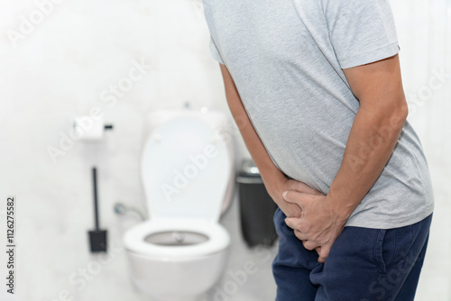 Valokuva Person with urinary problems, Medical problem urinary incontinence