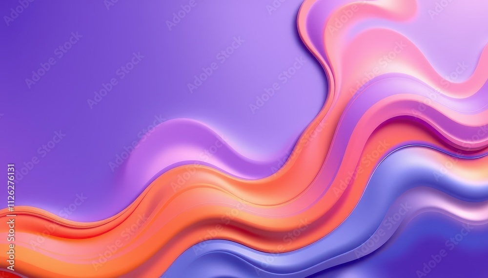 Abstract Colorful Waves Flowing Design Abstract Colorful Waves Flowing Design