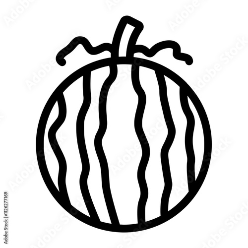 Watermelon line icon