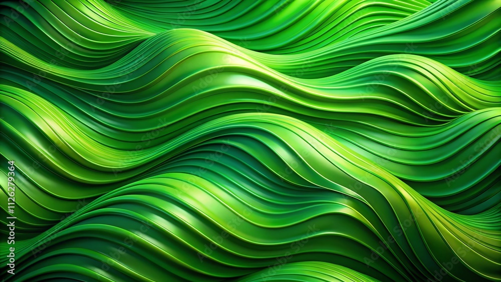 Abstract Green Wave Pattern Background - Modern Design Abstract Green Wave Pattern Background - Modern Design