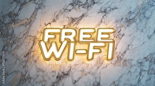 Illuminated Free Wi-Fi Sign 