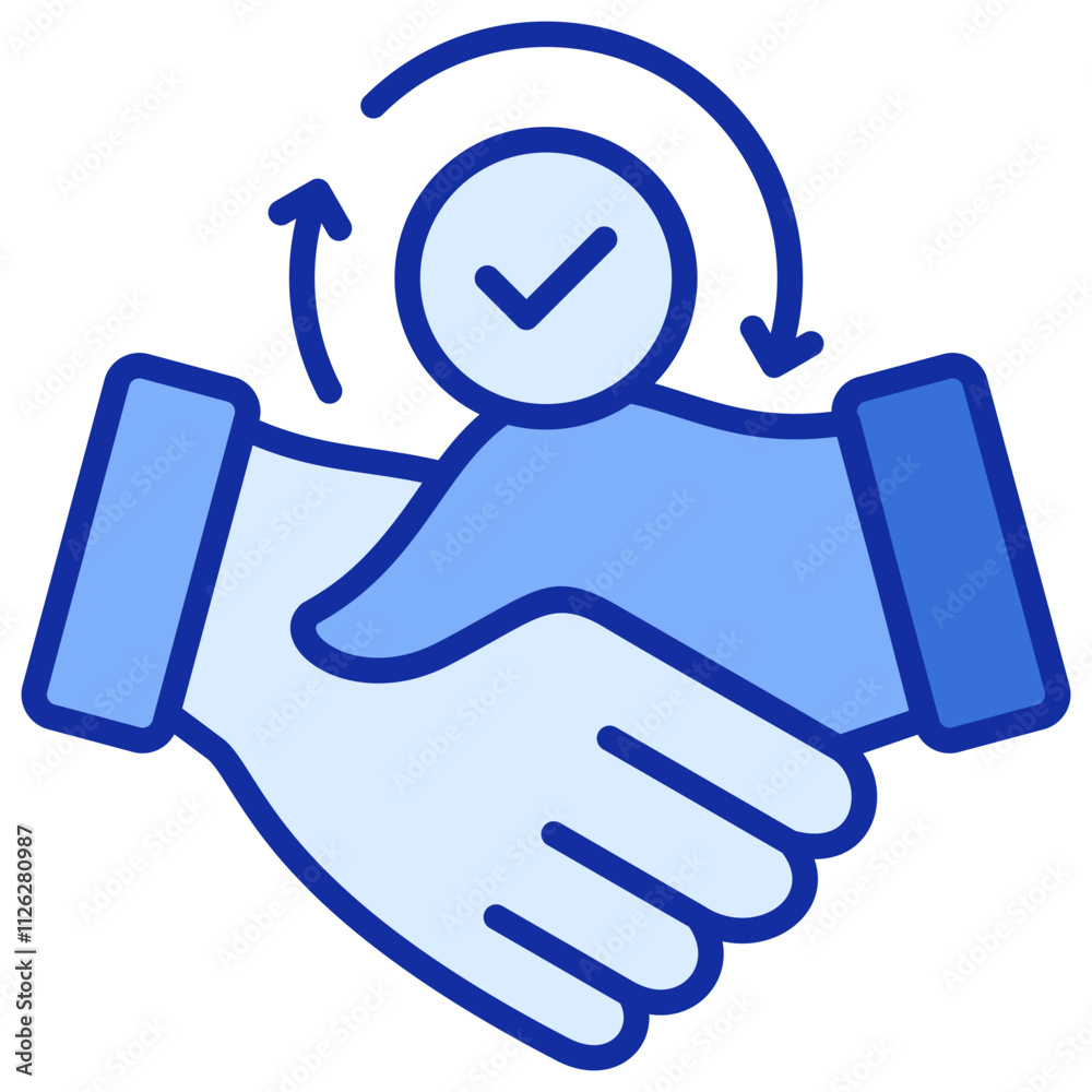 Relationship Blue Color Icon Relationship Blue Color Icon