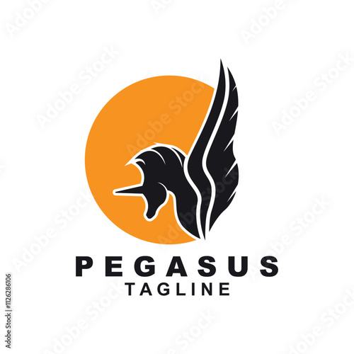 Free Download pegasus logo icon design. logo is suitable for agents travel, freight forwarding, transportation, adventure and expedition - GFXLoad