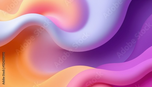 Abstract Pastel Waves Flowing Design