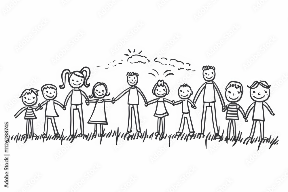 Unity: a vibrant depiction of community and family participation Unity: a vibrant depiction of community and family participation