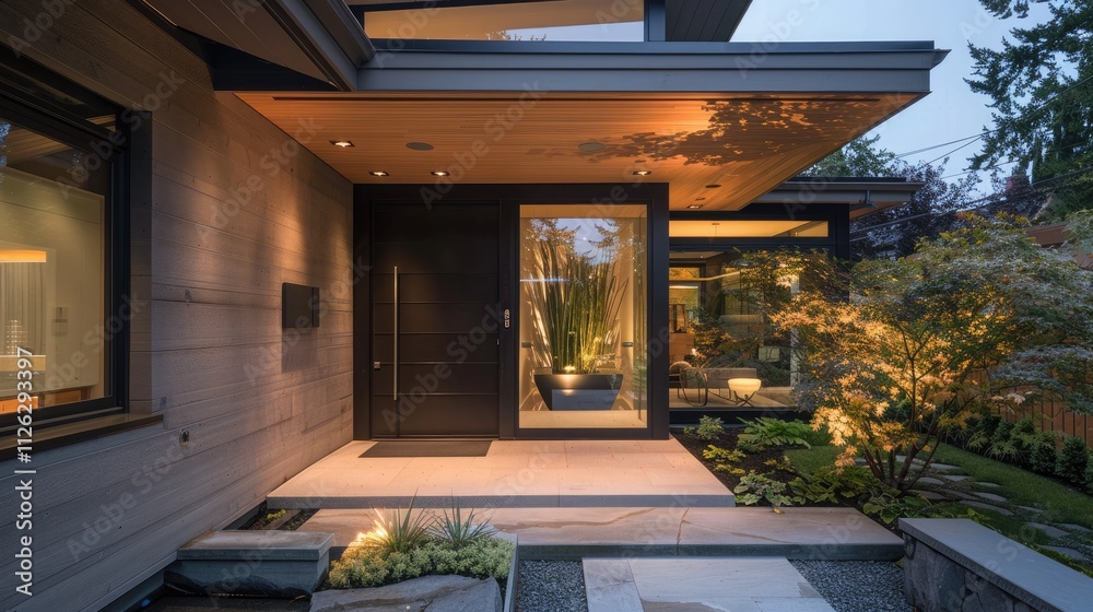 Fototapeta premium Modern home entrance 