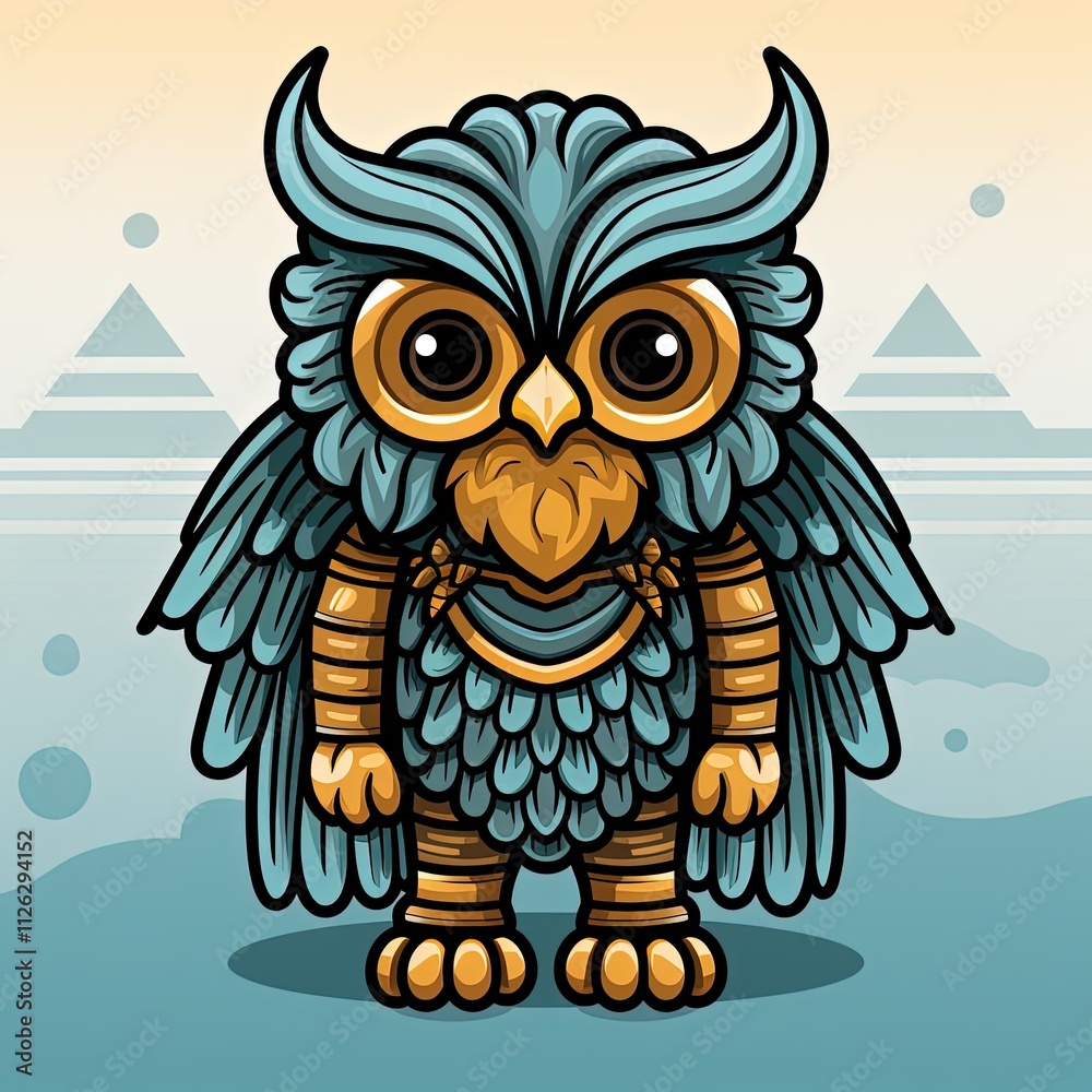 Obraz premium Ancient Polish Mythical Creature in Vector Art Style