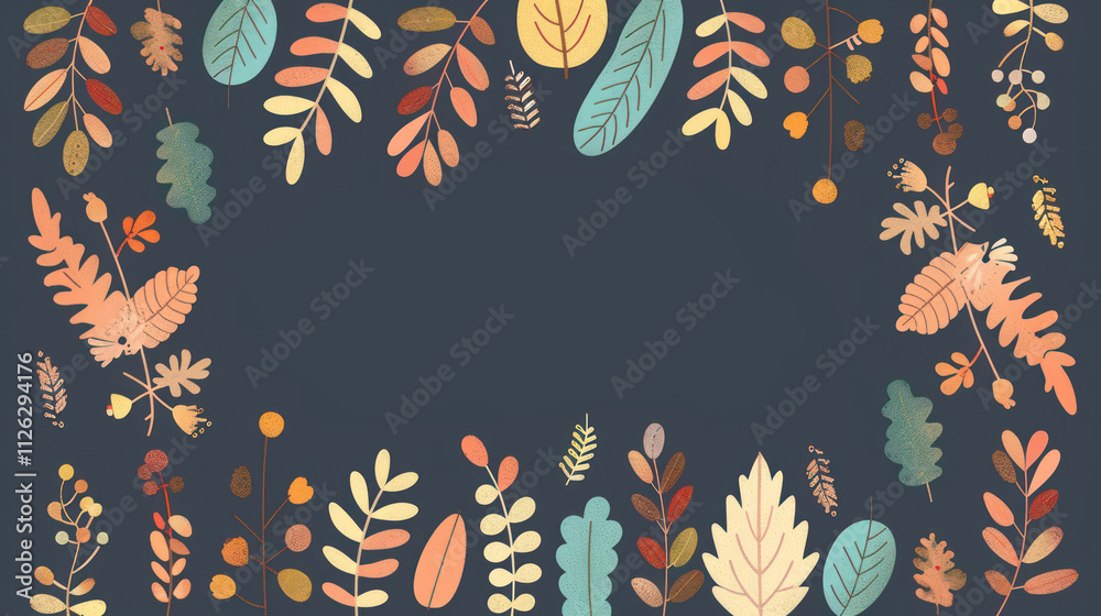 Autumn Leaves and Foliage Frame on Dark Background Perfect for Seasonal Designs, Nature Themes, and Creative Projects in Various Formats Autumn Leaves and Foliage Frame on Dark Background Perfect for Seasonal Designs, Nature Themes, and Creative Projects in Various Formats