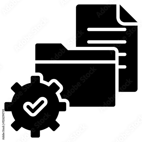 File Management Glyph Icon