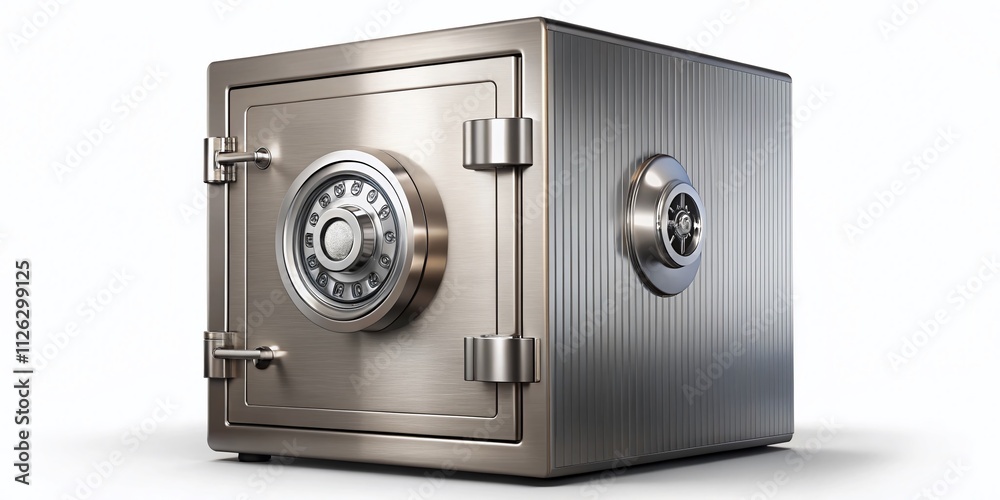 Metal Safe with Lock - High-Resolution Image Metal Safe with Lock - High-Resolution Image