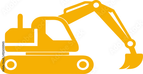 Excavator icon, logo