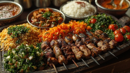 Delicious Iranian Kebabs Rice Stews Platter