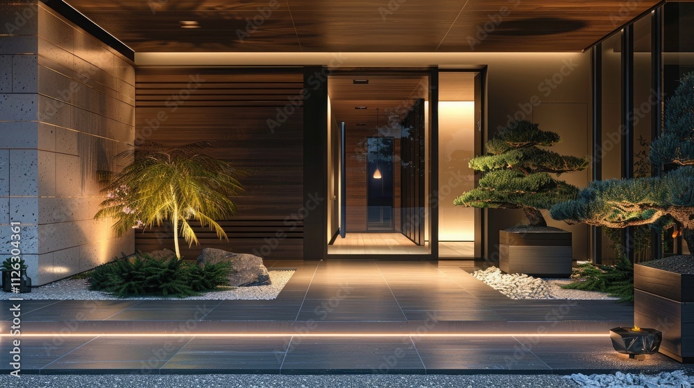 Modern home entrance Modern home entrance