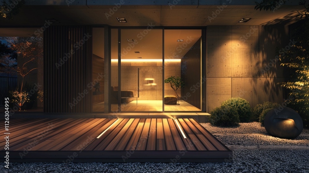 Fototapeta premium Modern home entrance 