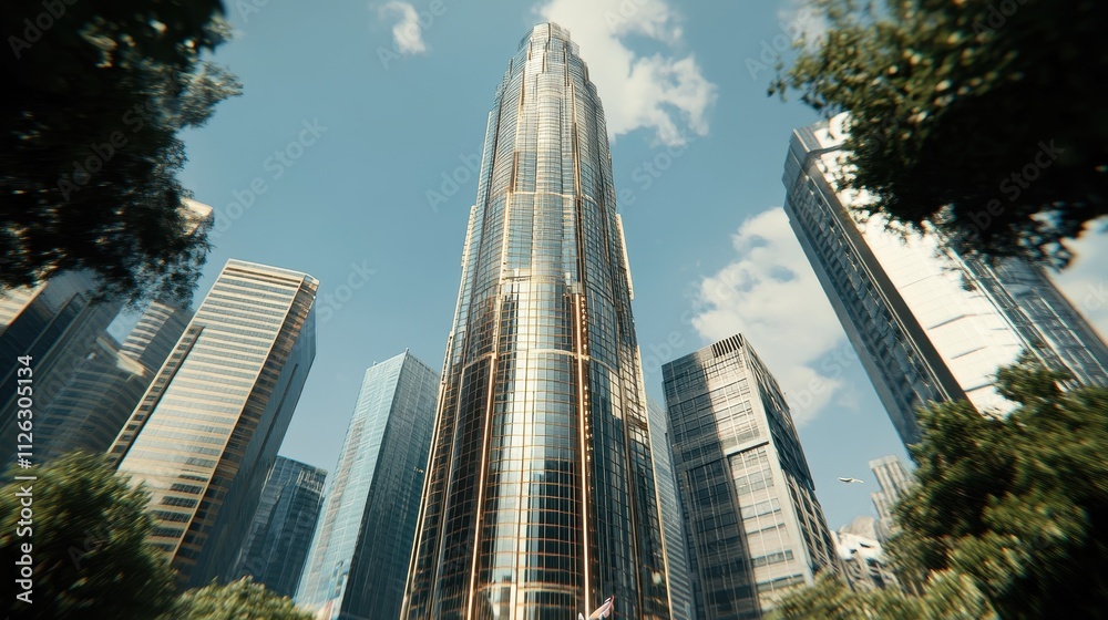 Soaring Skyline: An Architectural Marvel in the Heart of the City Soaring Skyline: An Architectural Marvel in the Heart of the City