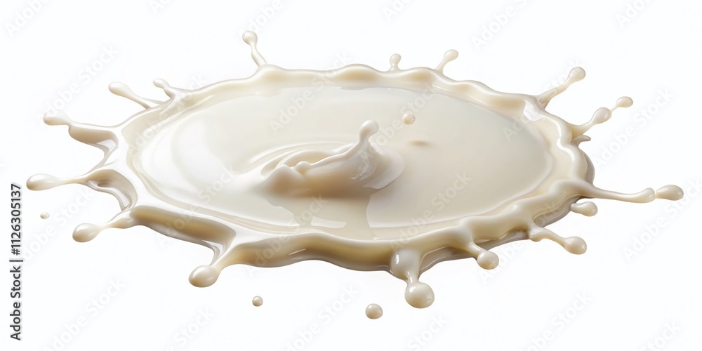 Spilled Milk Puddle - Top View, High Resolution, Food Photography Spilled Milk Puddle - Top View, High Resolution, Food Photography