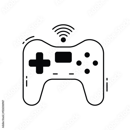 Game pad vector icon