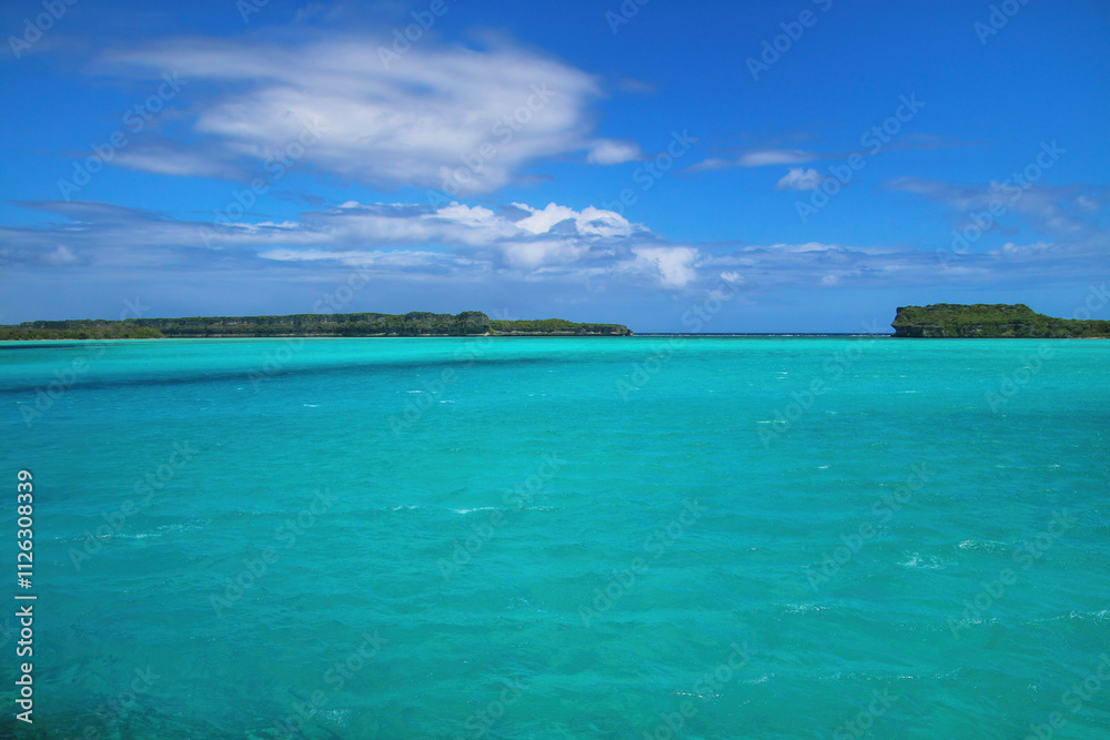 Lekiny Bay on Ouvea Island, Loyalty Islands, New Caledonia. Lekiny Bay on Ouvea Island, Loyalty Islands, New Caledonia.