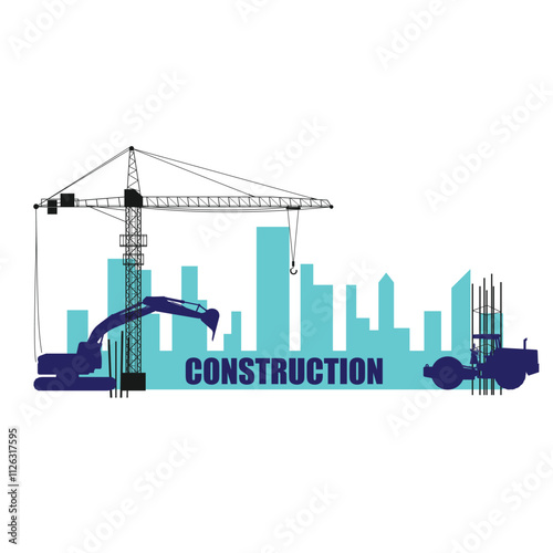Constriction vector illustration