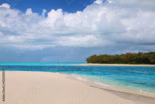 Channel between Ouvea and Mouli Islands flowing into Ouvea Lagoon, Loyalty Islands, New Caledonia photo