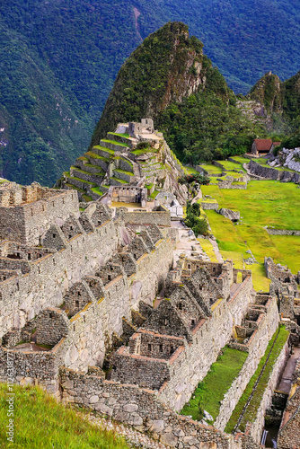 Inca citadel Machu Picchu in Peru