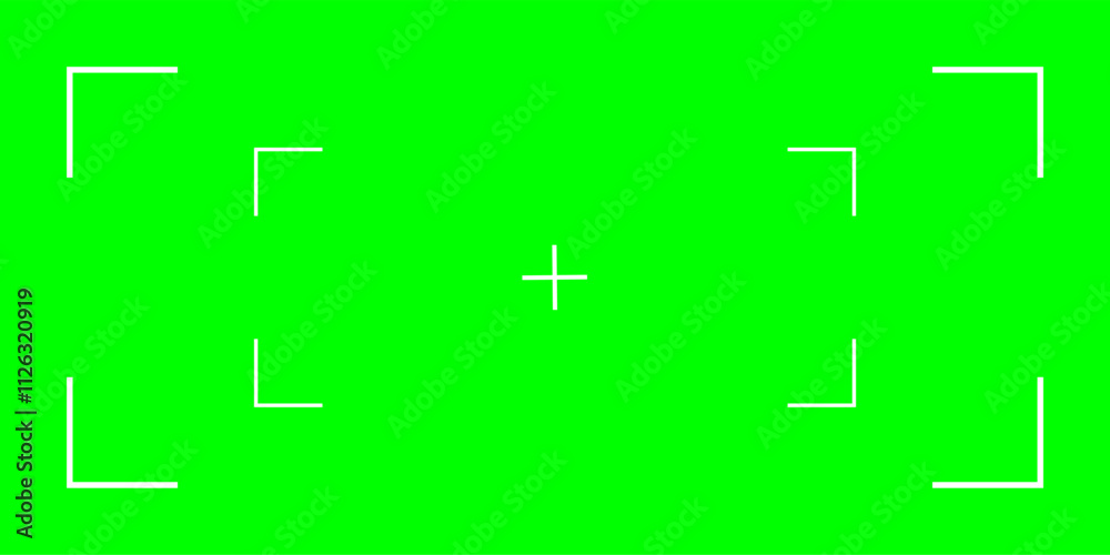Green screen template for chroma key video production. Features tracking marks for VFX integration. Ideal for filmmakers and video editors. Vector illustration. Green screen template for chroma key video production. Features tracking marks for VFX integration. Ideal for filmmakers and video editors. Vector illustration.