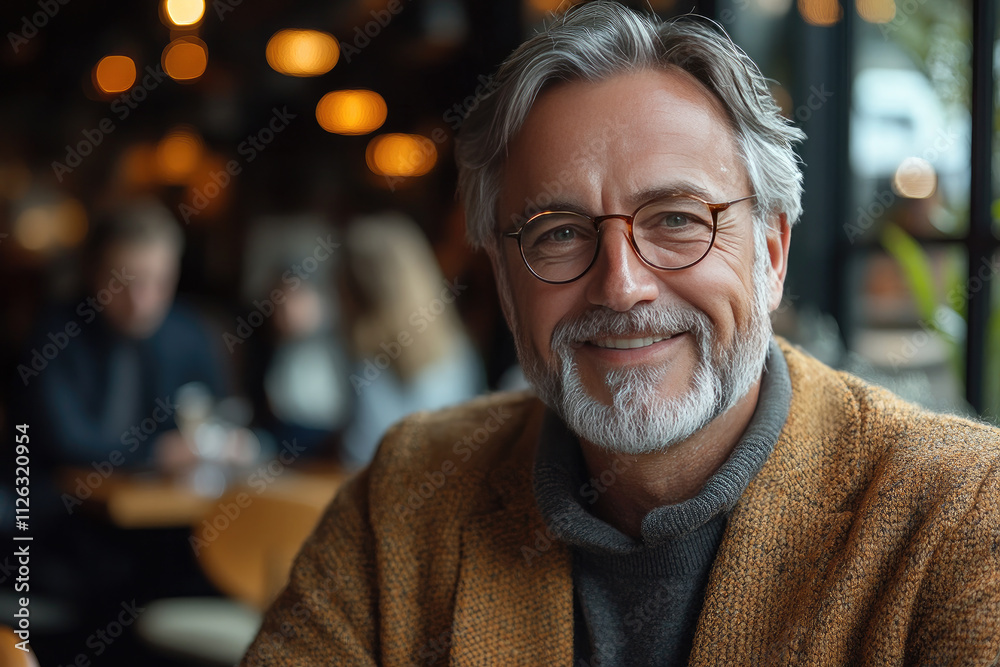 Happy Elderly Male with a Warm Smile