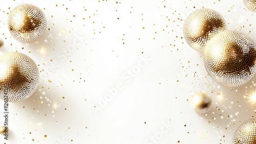 golden disco spheres photo