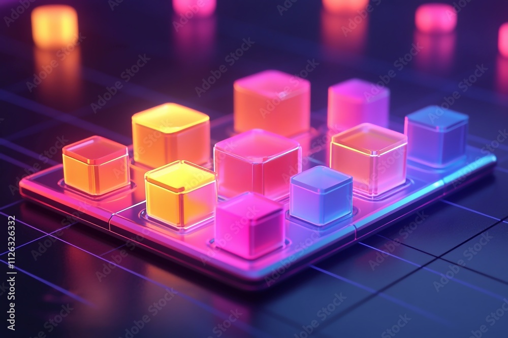 Augmented Reality Grid illustration: Immersive AR Design Background Wallpaper 3d Augmented Reality Grid illustration: Immersive AR Design Background Wallpaper 3d